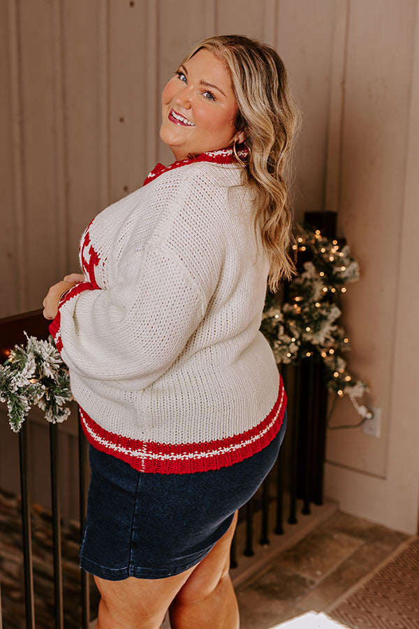 Priya Knit Mini Dress in Merry Red Red 3