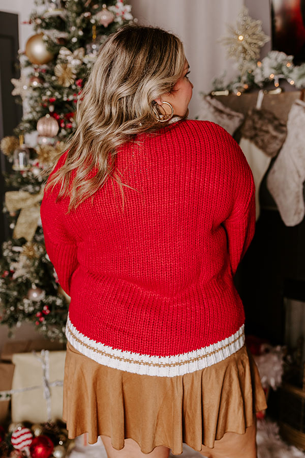 Priya Knit Mini Dress in Merry Red Merry Red Curves 4
