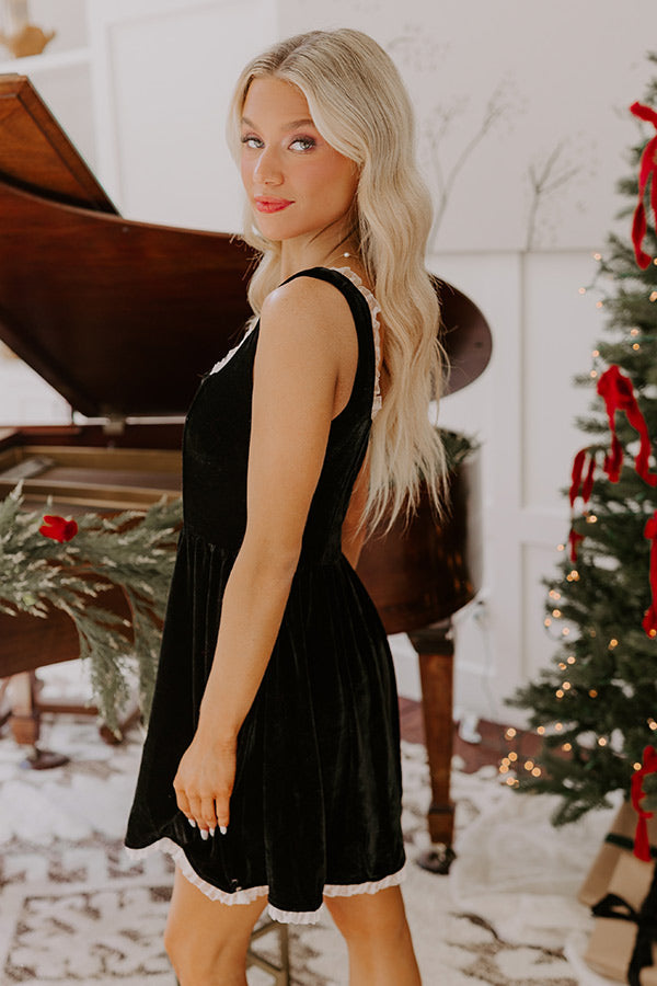 Margot Velvet Mini Dress black 6