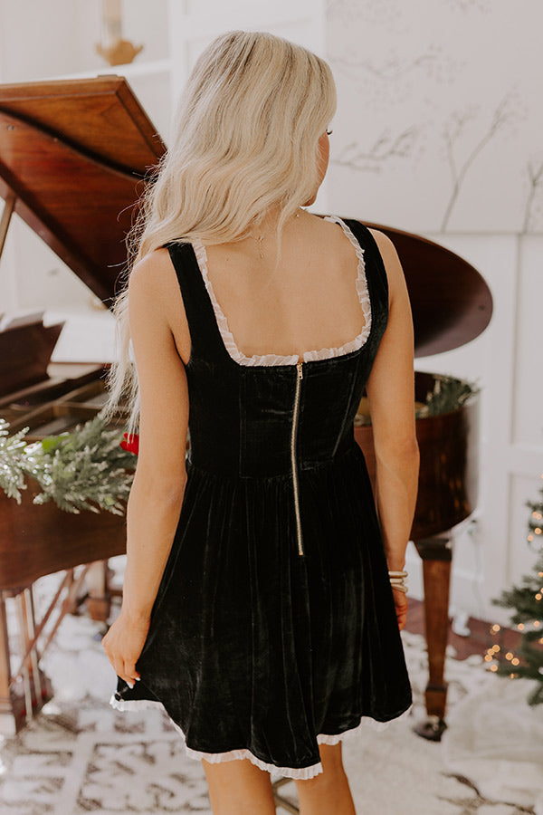 Margot Velvet Mini Dress black 7