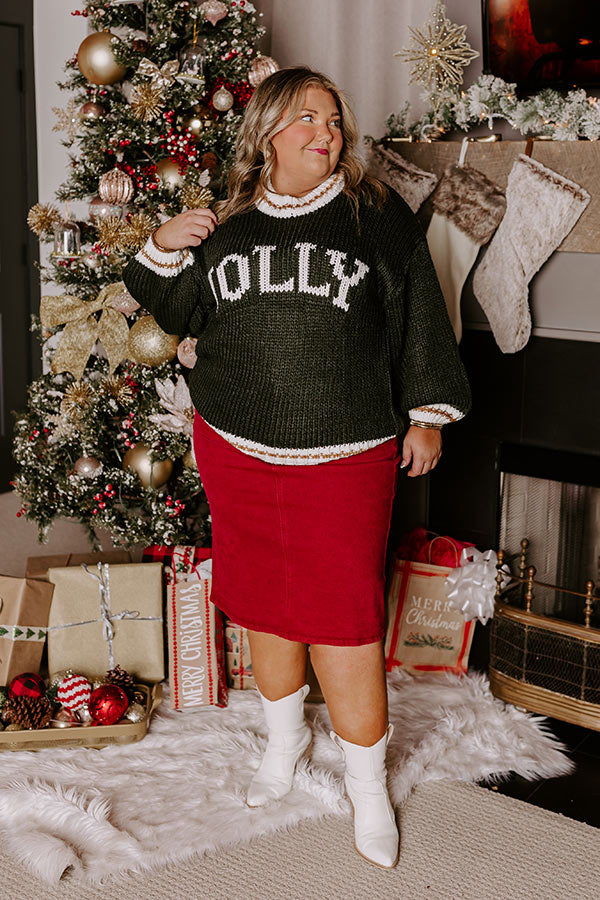 Priya Knit Mini Dress in Merry Red Red 8
