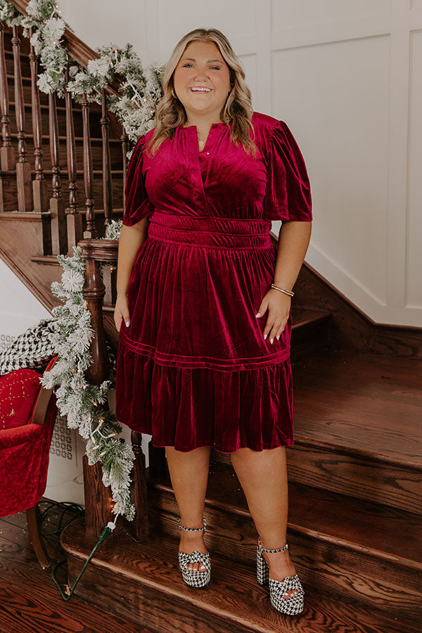 Isabelle Velvet Midi Dress