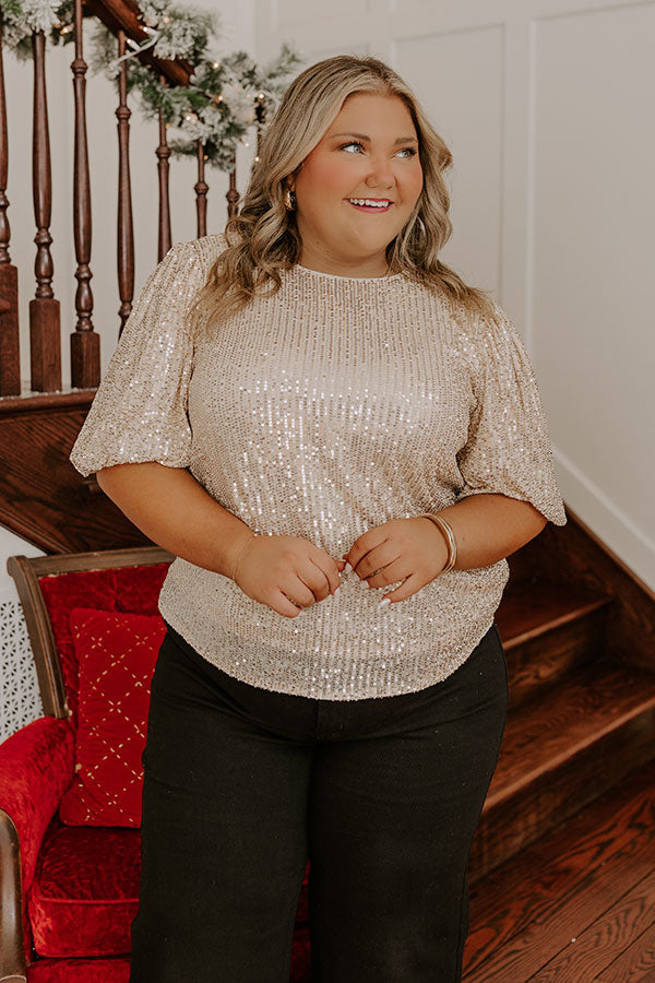 Celeste Sequin Camisole gold 1