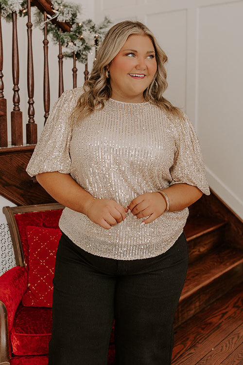 Celeste Sequin Camisole gold 1