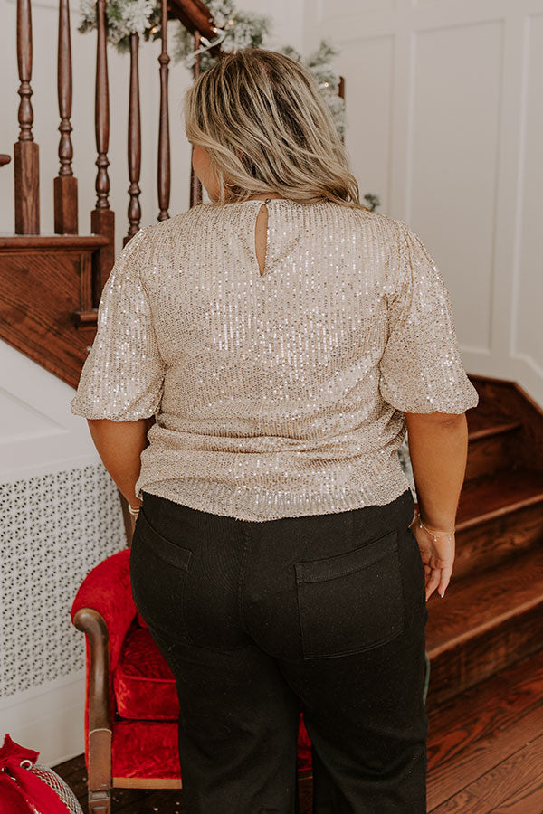 Celeste Sequin Camisole gold 5