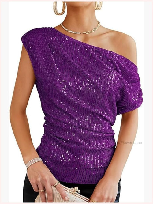 Valentina Sequin Top Purple 1
