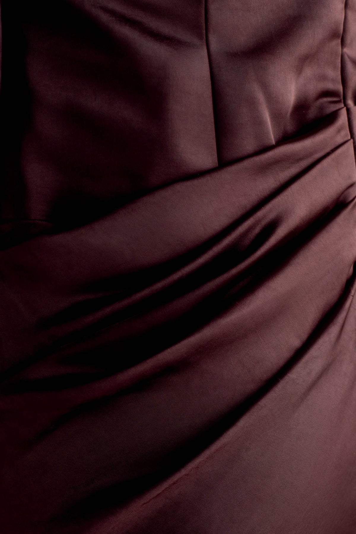 Iris Satin Maxi Dress in Black Dark Chocolate 9