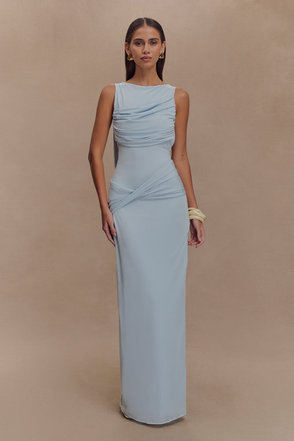 Henley Slinky Drape Maxi Dress