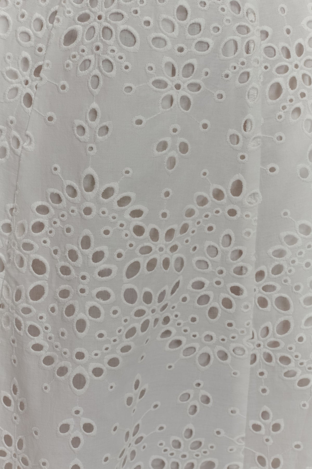 Arla Broderie Midi Skirt in Pale Cornflower White 5