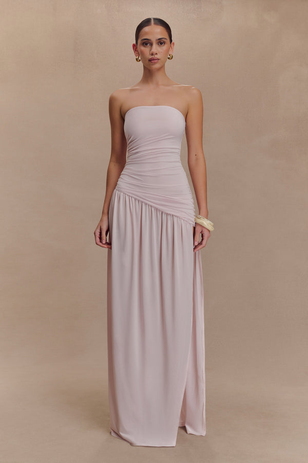 Bex Burgundy Slinky Maxi Dress