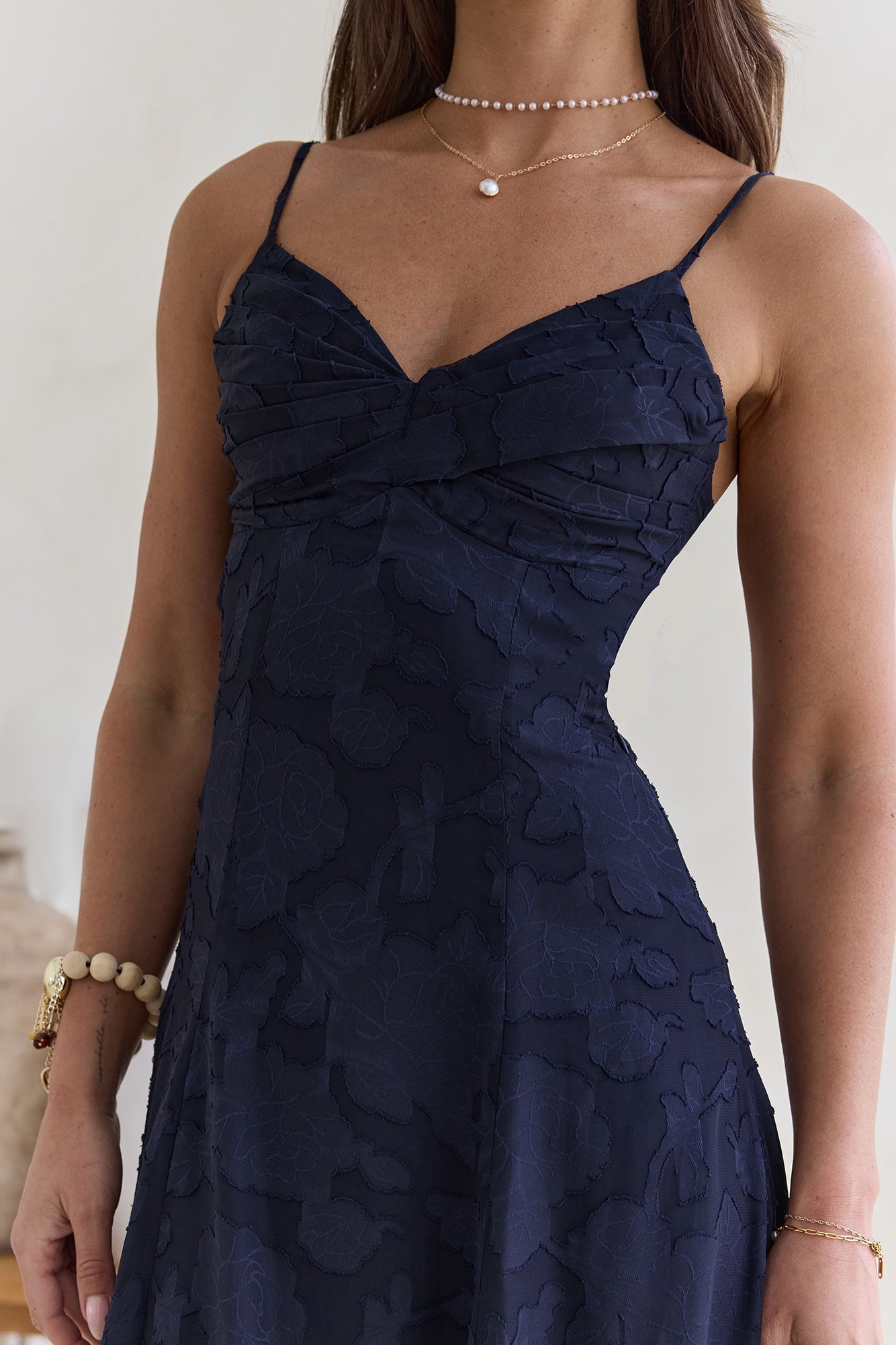 Ophelia Paradise Maxi Dress in Soft Yellow The Skies Maxi Dress Navy 5