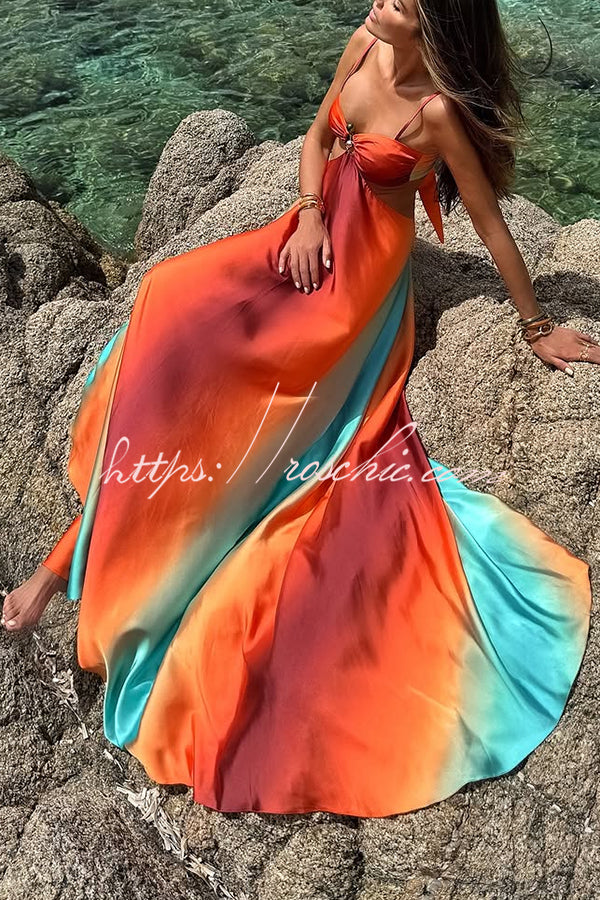 Aurora Printed Cutout Maxi Dress up Vacation Maxi Dress 4