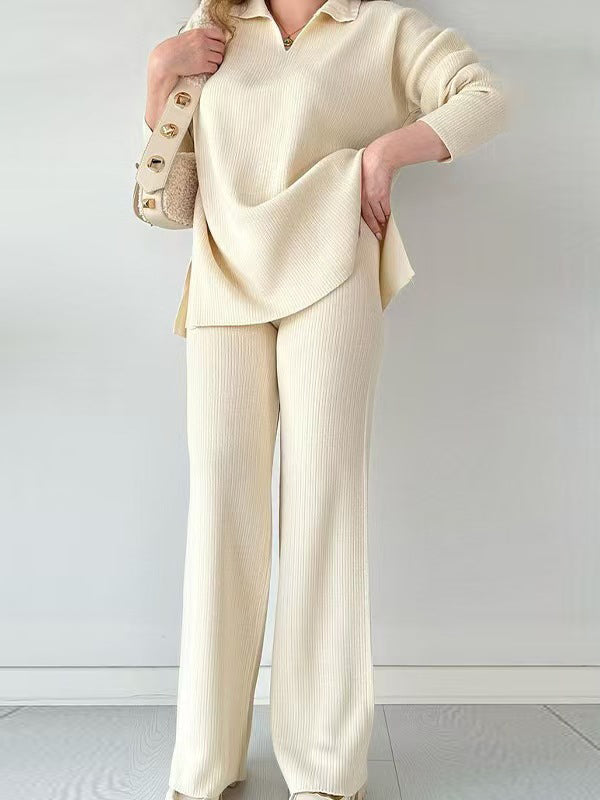 Margot Lapel Sweater Set CARAMEL 4