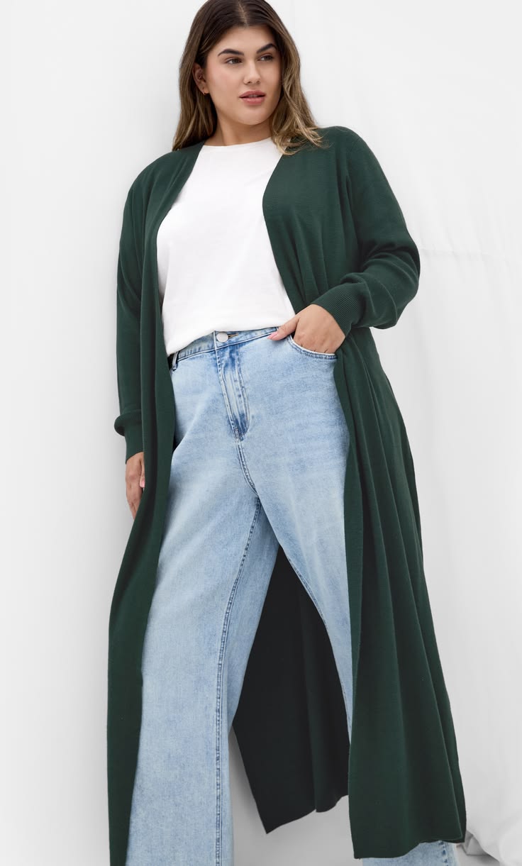 Goldie Long Cardigan in Hunter Multi 1