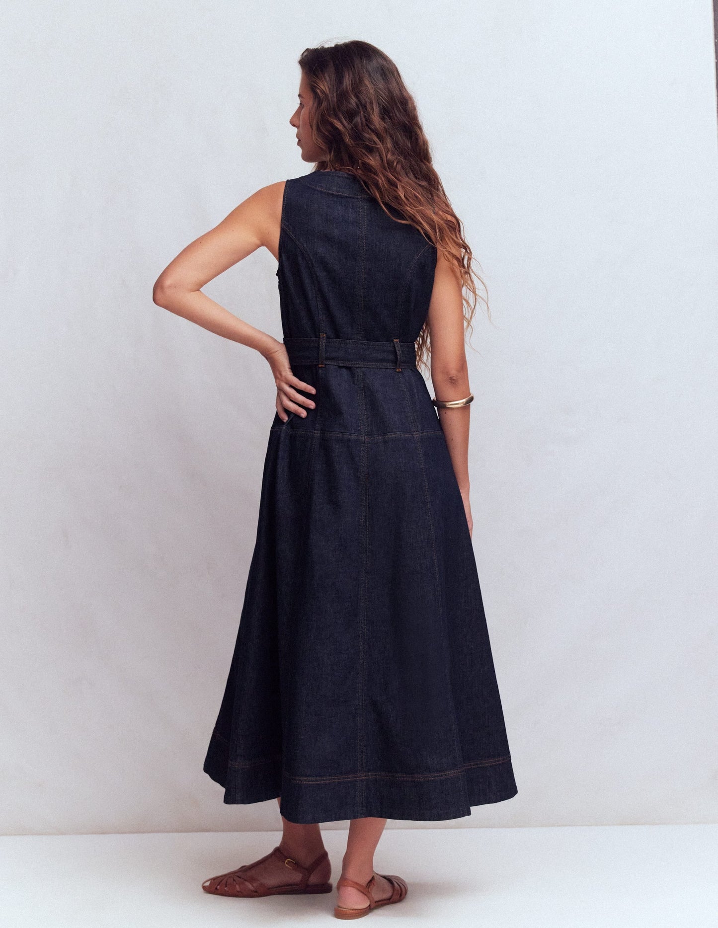 Margot Denim Zip Dress Indigo Wash 3