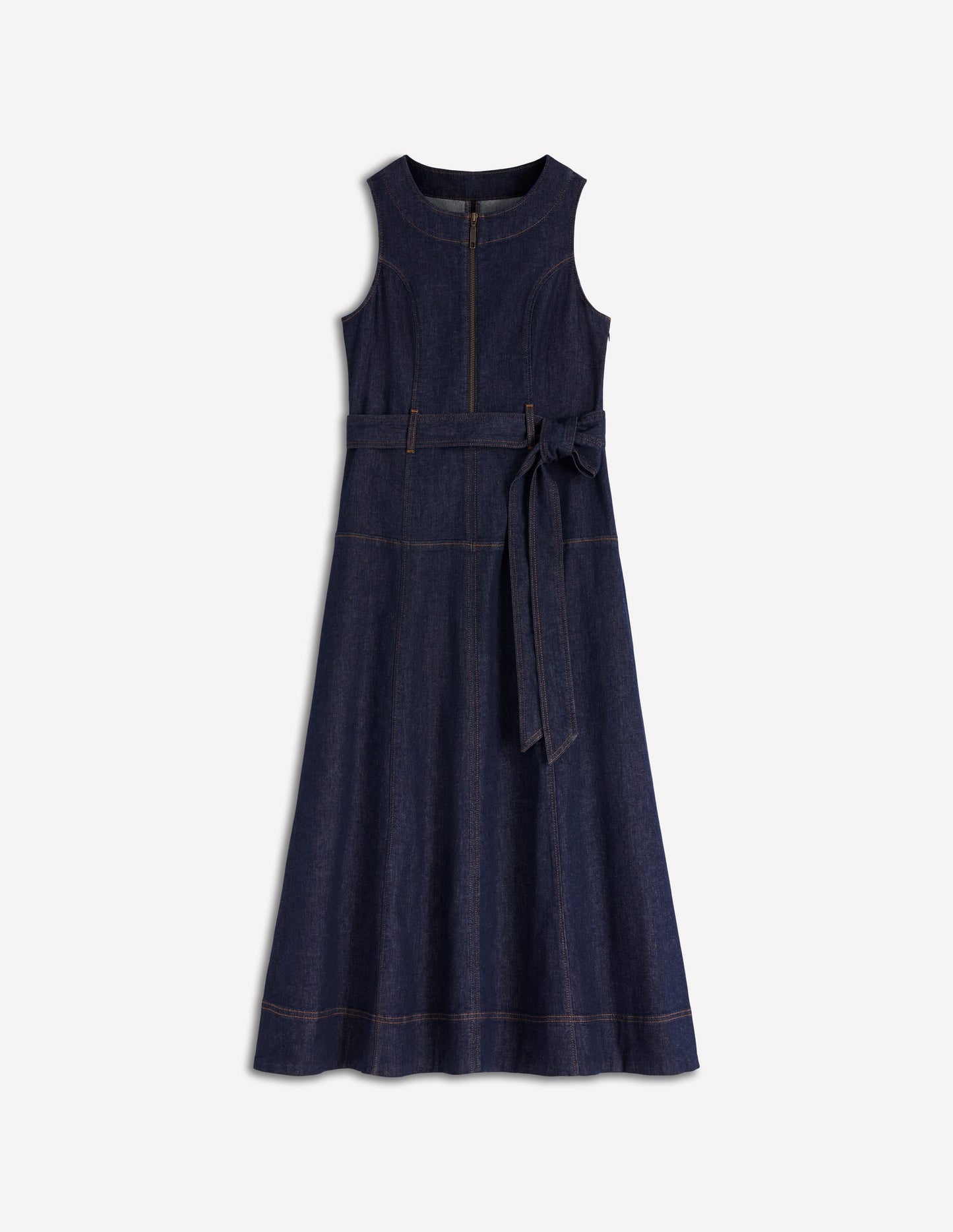 Margot Denim Zip Dress Indigo Wash 6