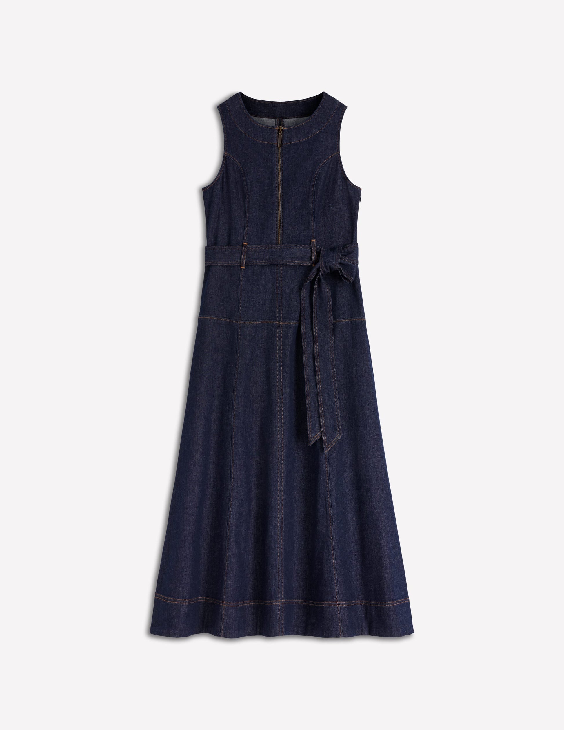 Margot Denim Zip Dress Indigo Wash 6