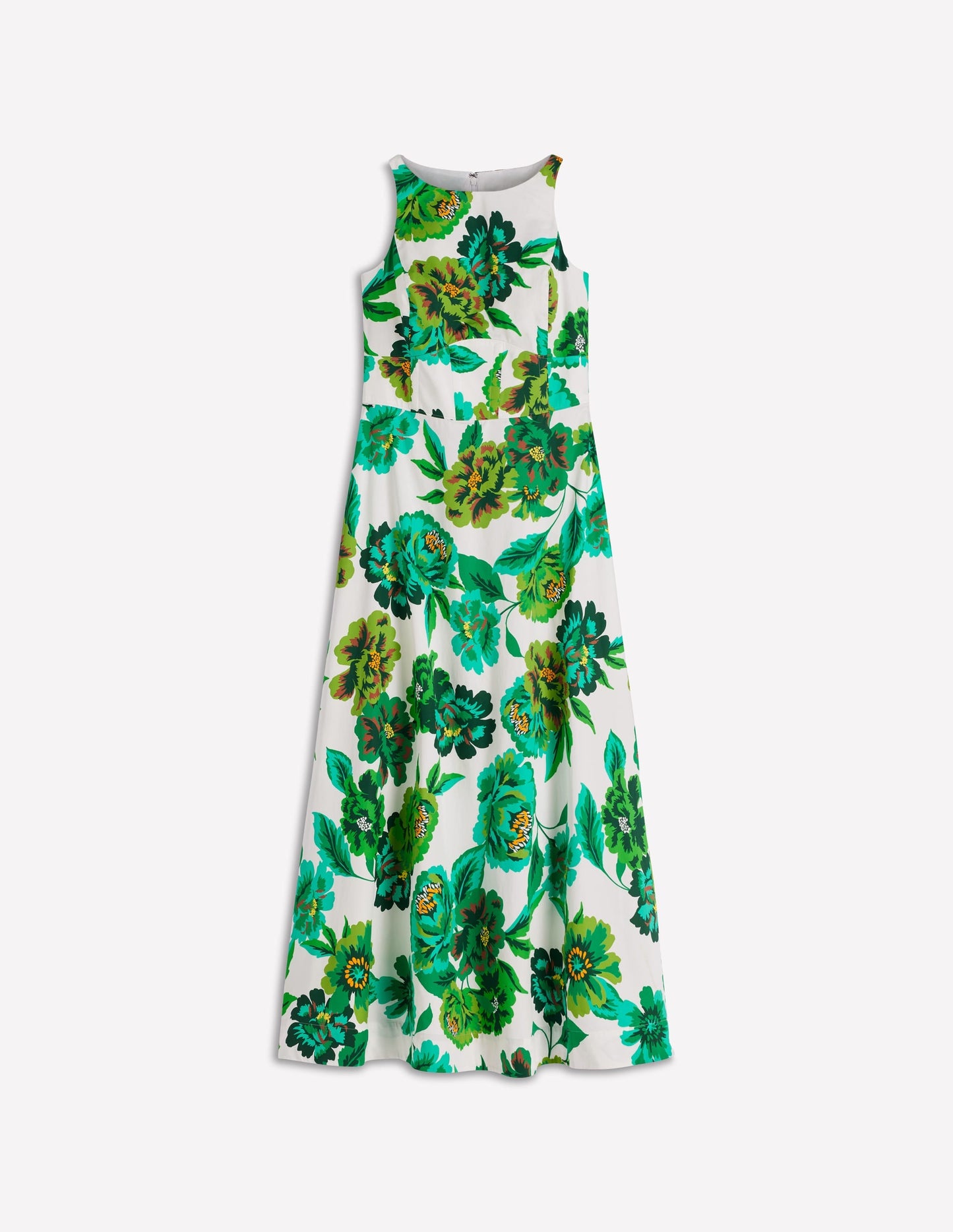 Silvia Boned Bodice Maxi Dress in Green Opulent Blossom Green Opulent Blossom 8