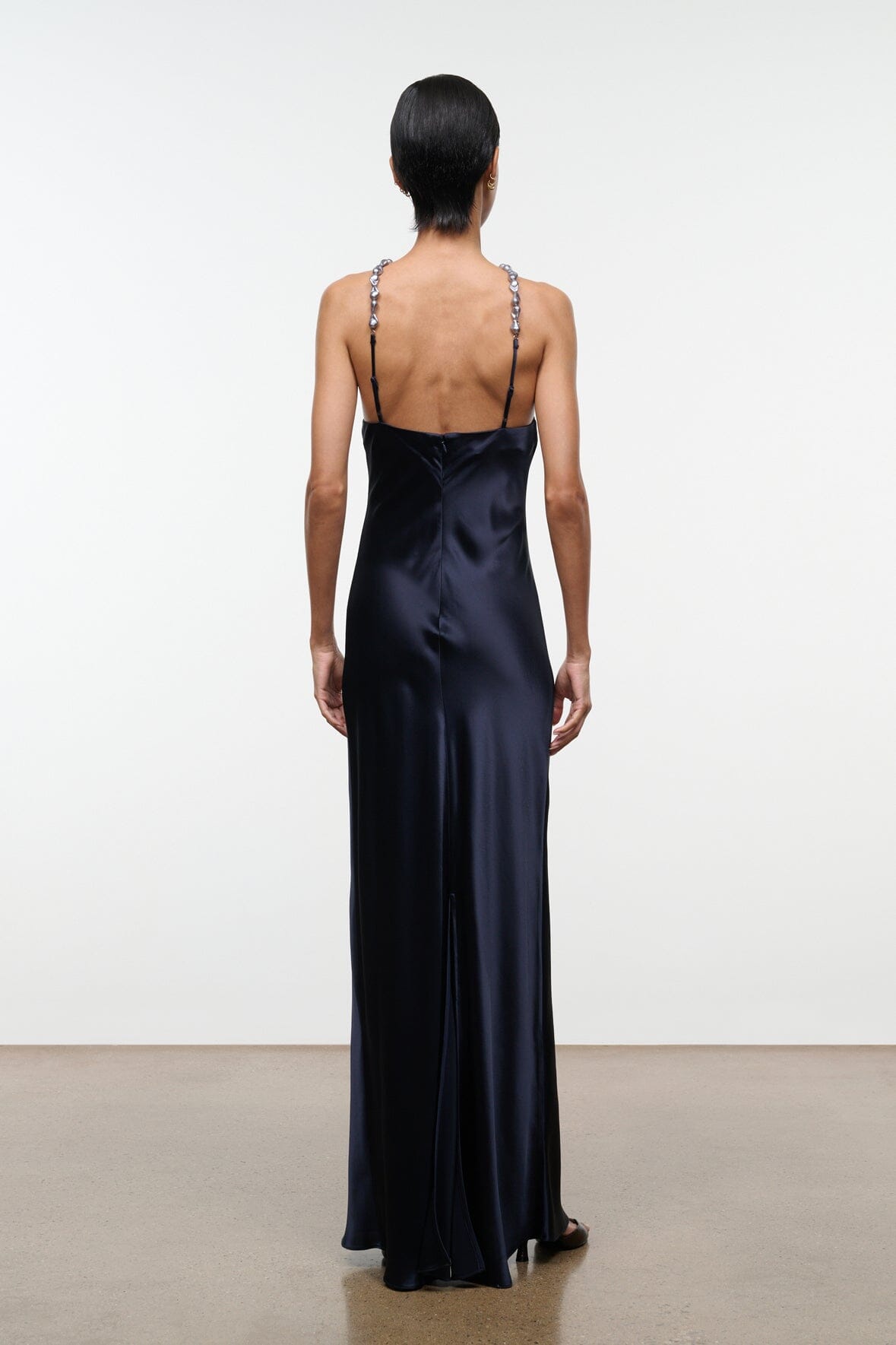 Cadence Crepe Midi Dress NAVY 4