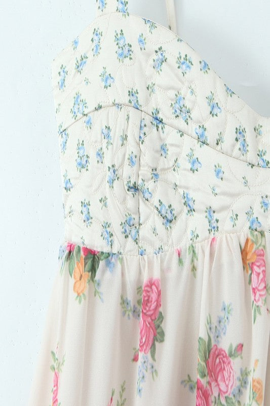 Evelyn Rose Floral Midi Dress Rose 4