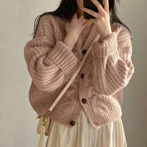Margot Cable Knit Cardigan Multi 1
