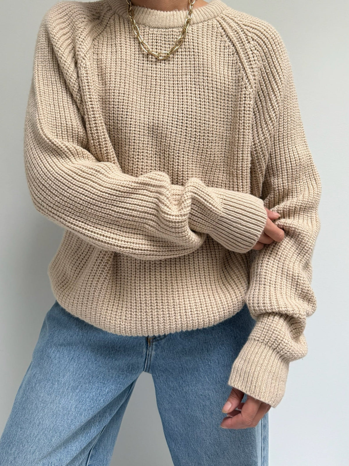 Margot Raglan Knit Sweater Multi 2