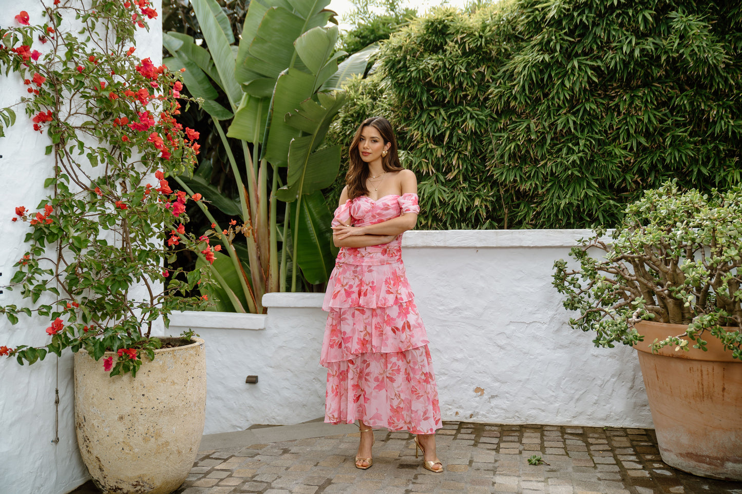 Jenna Floral Maxi Dress Pink 6