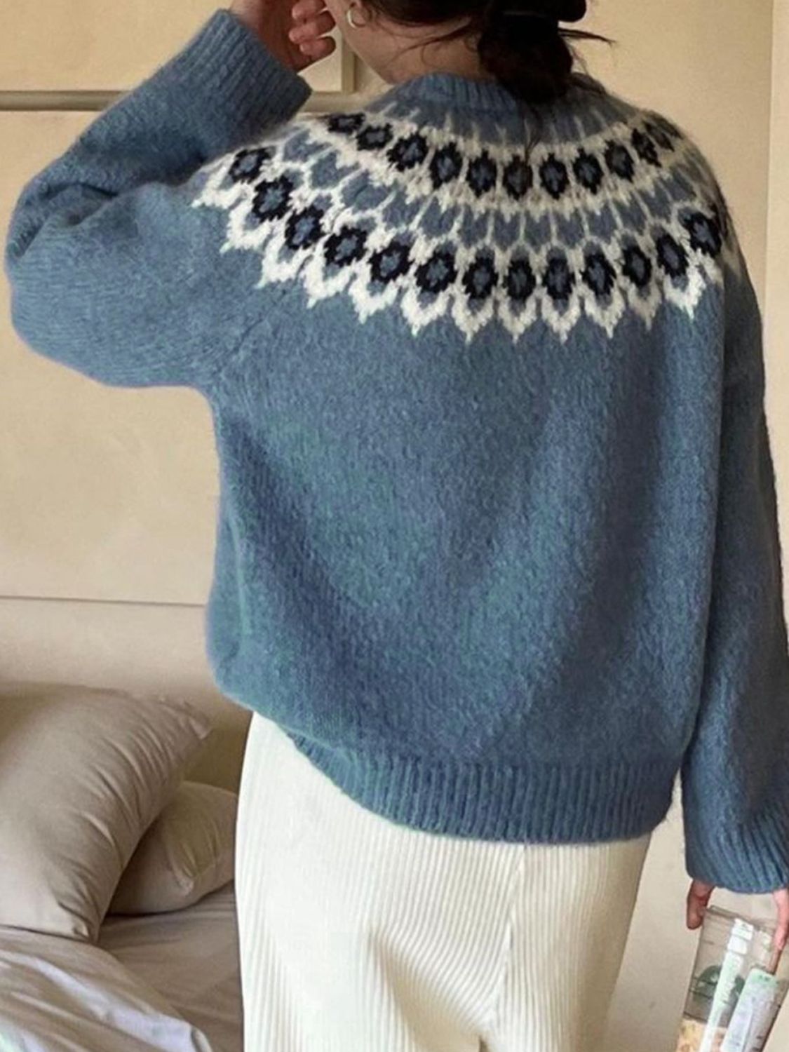 Solene Knit Sweater French Blue 2