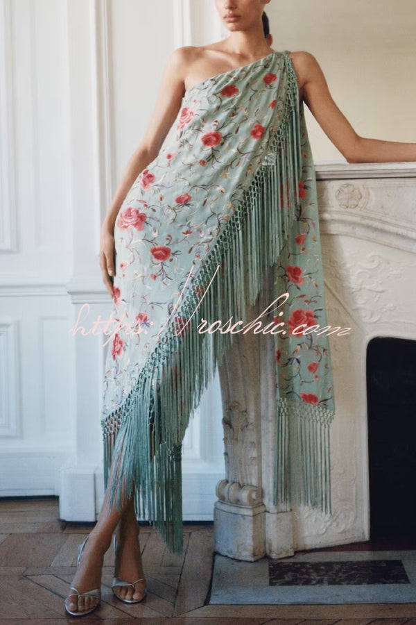 Ophelia Floral Halter Maxi Dress Multicolor 5