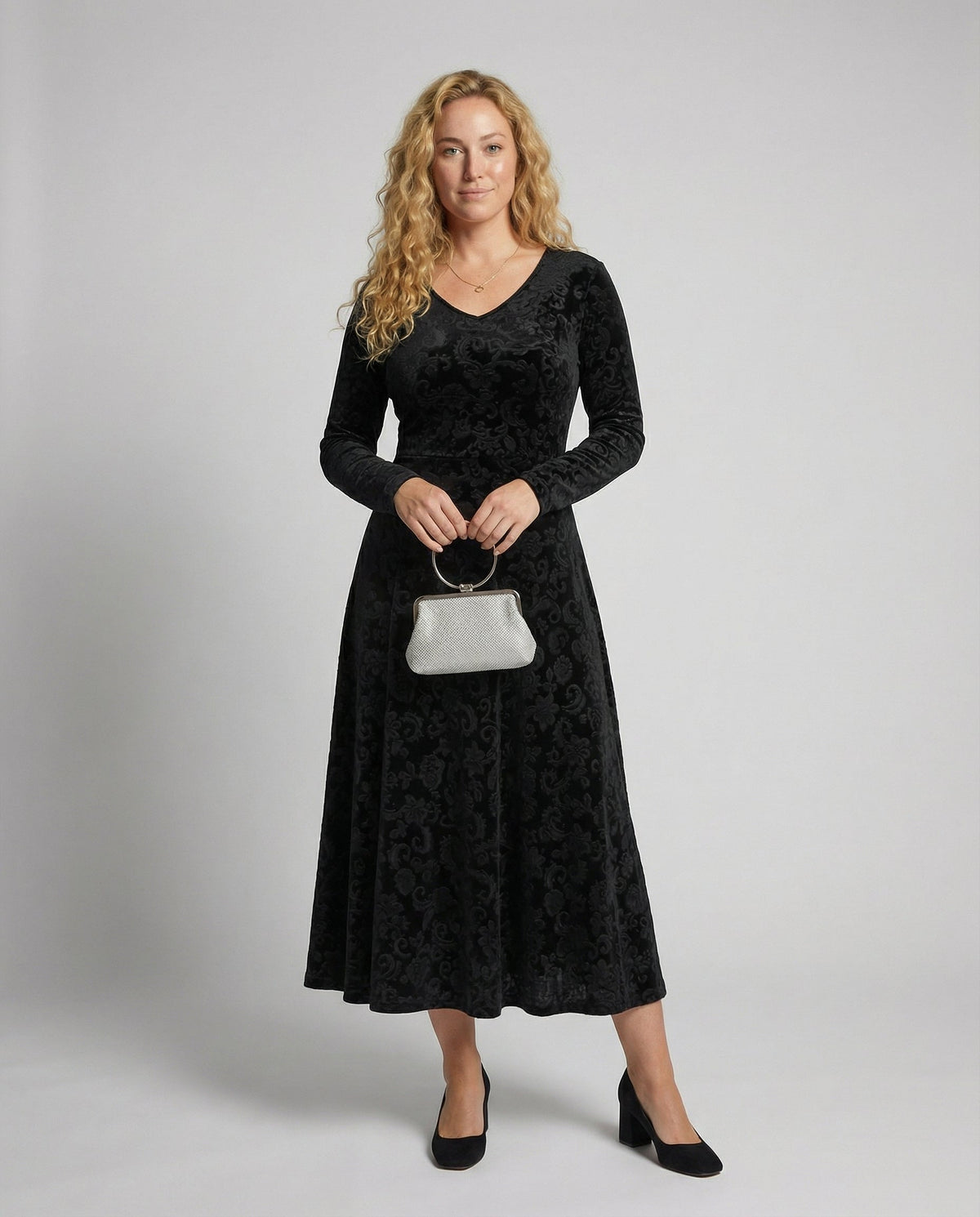 Isabelle A-Line Midi Dress Multi 1