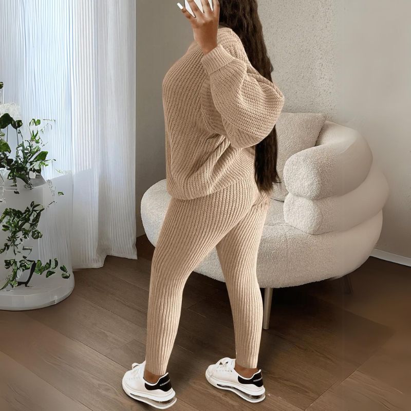 Margot Knit Sweater & Pant Set Black 2