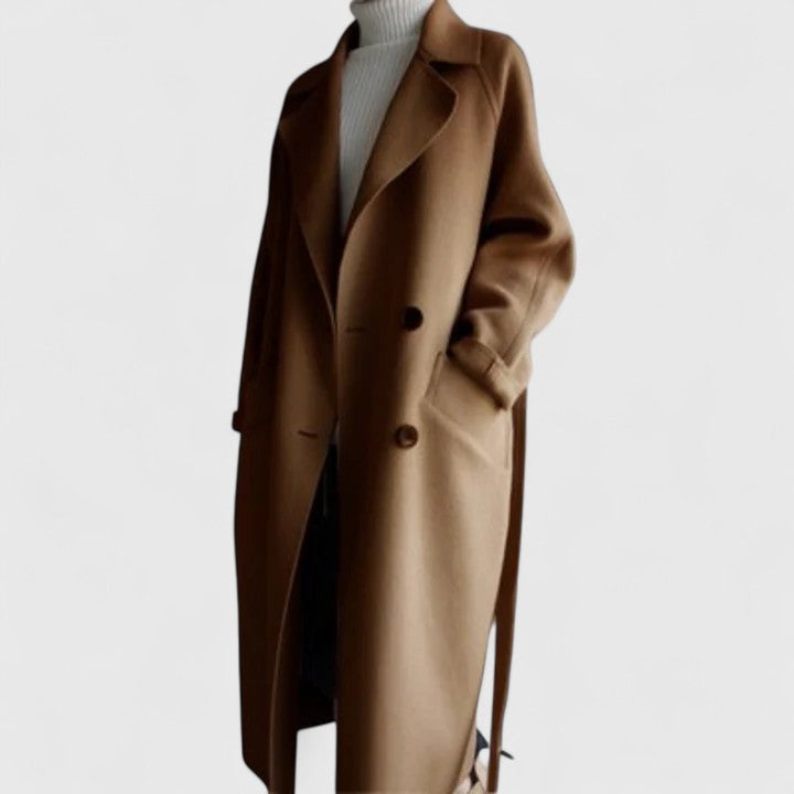 Maeve Wool Blend Coat Brown 5