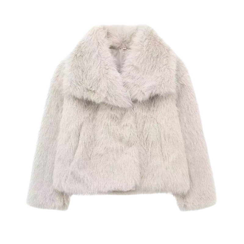 Thalia Oversized Statement Coat Brown 2