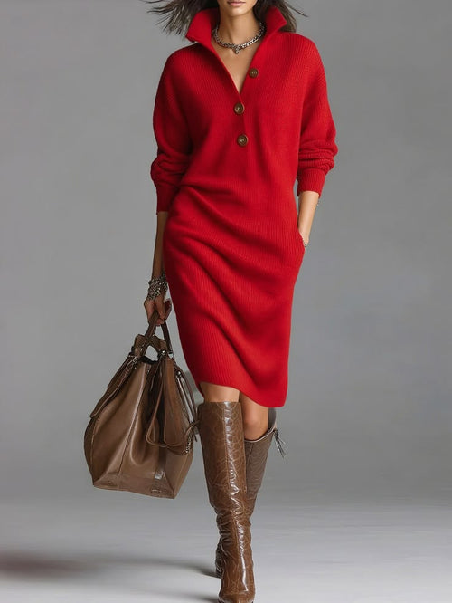 Margot Ribbed Knit Midi Dress Multi 1