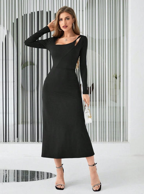 Gwen Backless Long Sleeve Dress Multi 1