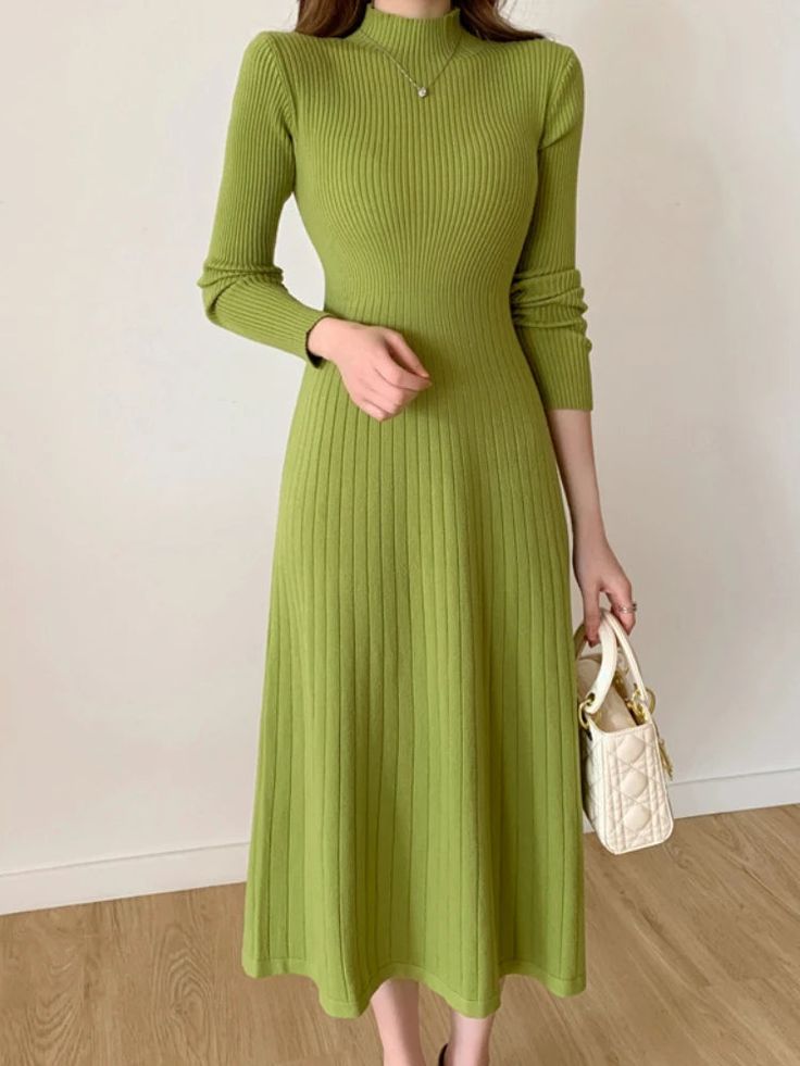 Celestine Knit Midi Dress Black 1