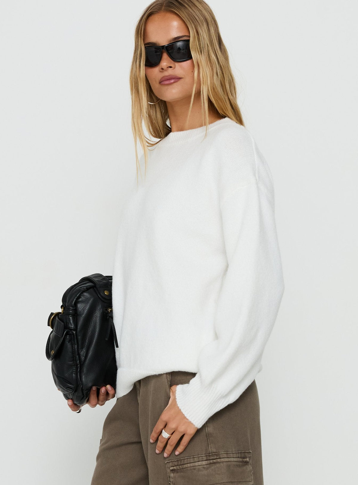 Ryanna Knit Sweater Dress White 4