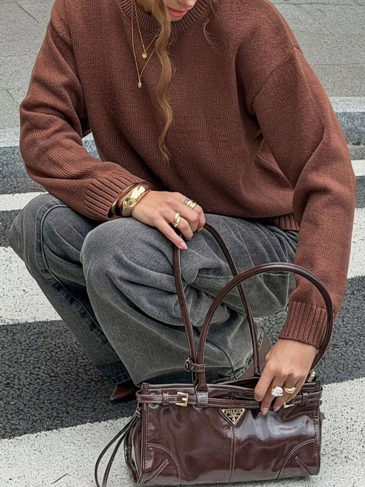 Eleanor Ribbed Knit Sweater Multi 4