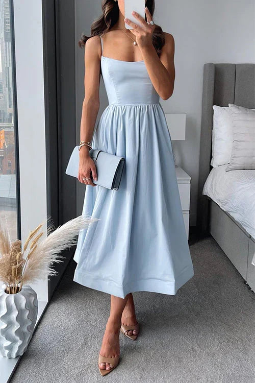 Isadora Satin Midi Dress Multi 1