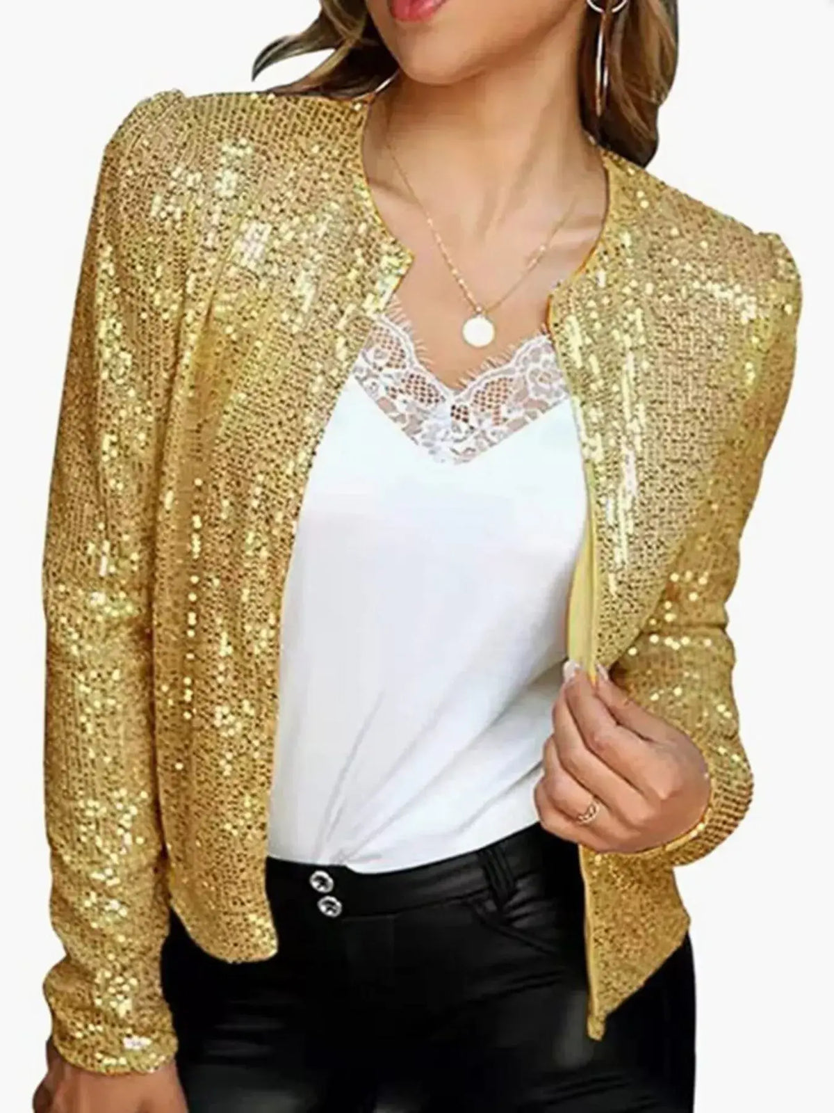 Bijou Sequin Jacket Dress Pink 2