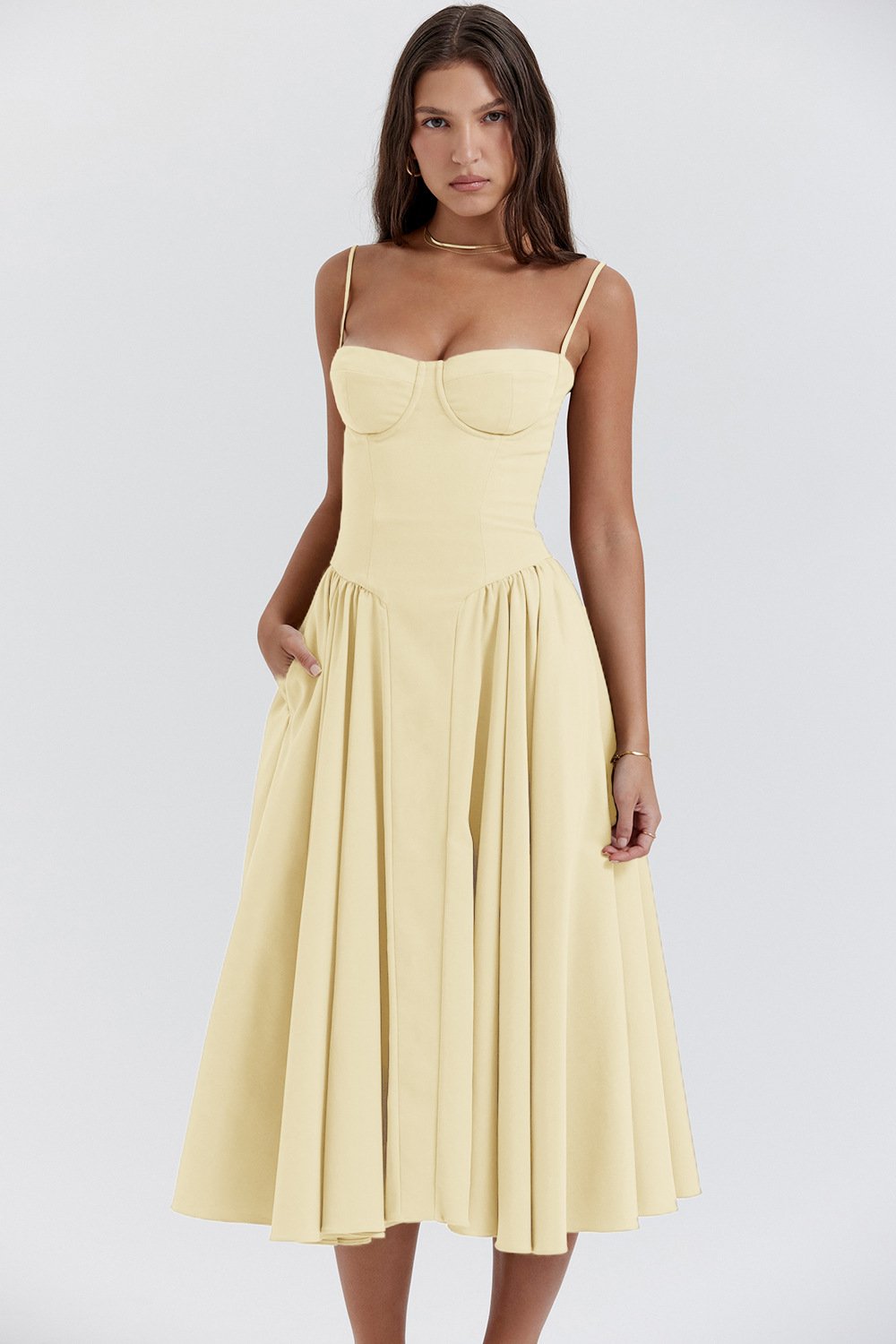 Isabelle Corset Midi Dress Multi 7