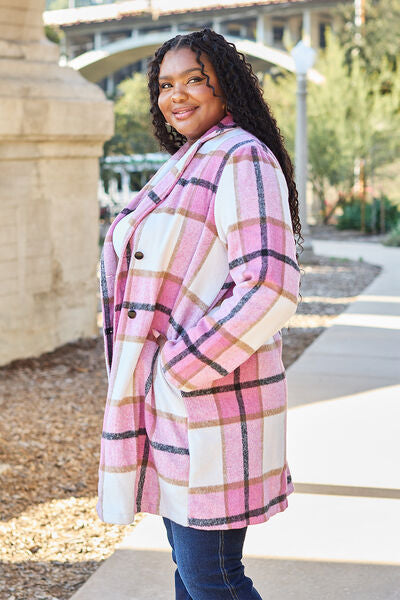 Margot Plaid Lapel Coat London Plaid 7