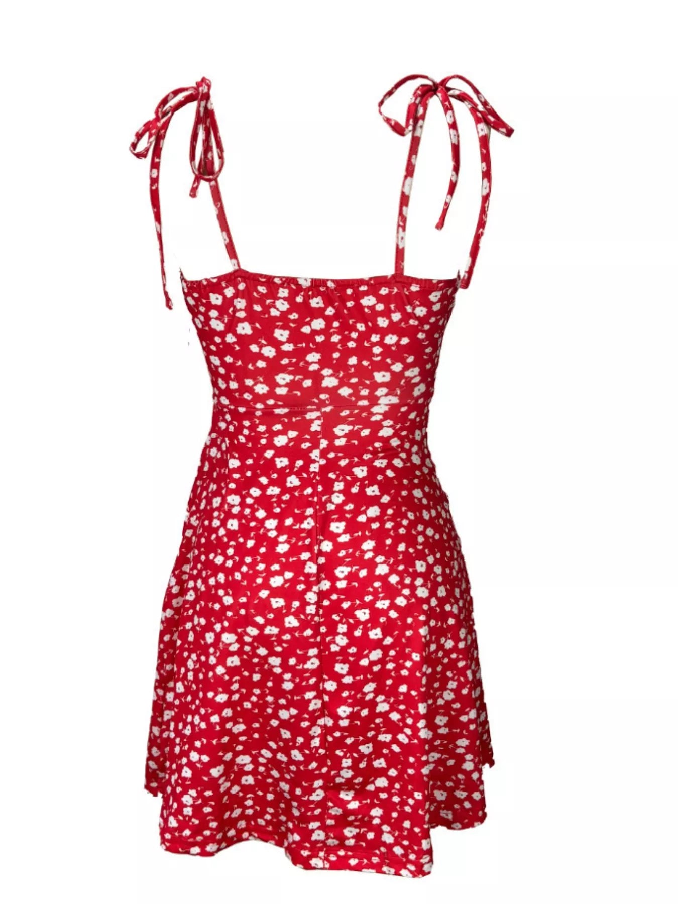 Margot Floral Tie-Strap Mini Dress Light Yellow 10