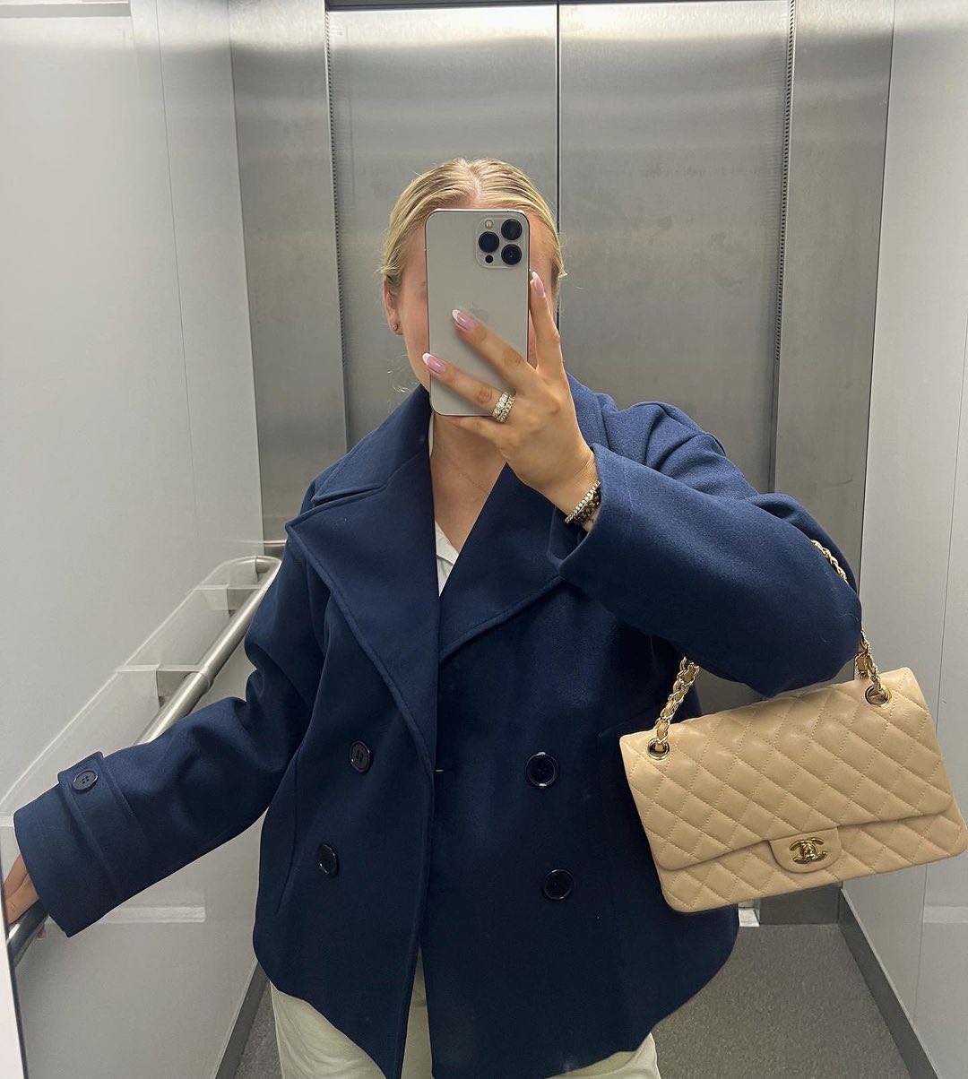 Isabelle Grey Wool Coat Grey 14