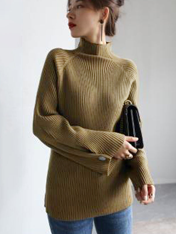 Margot Mock-Neck Sweater Dress BEIGE 6