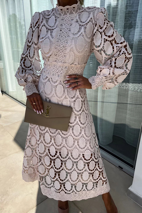 Arabella White Lace Dress White 5