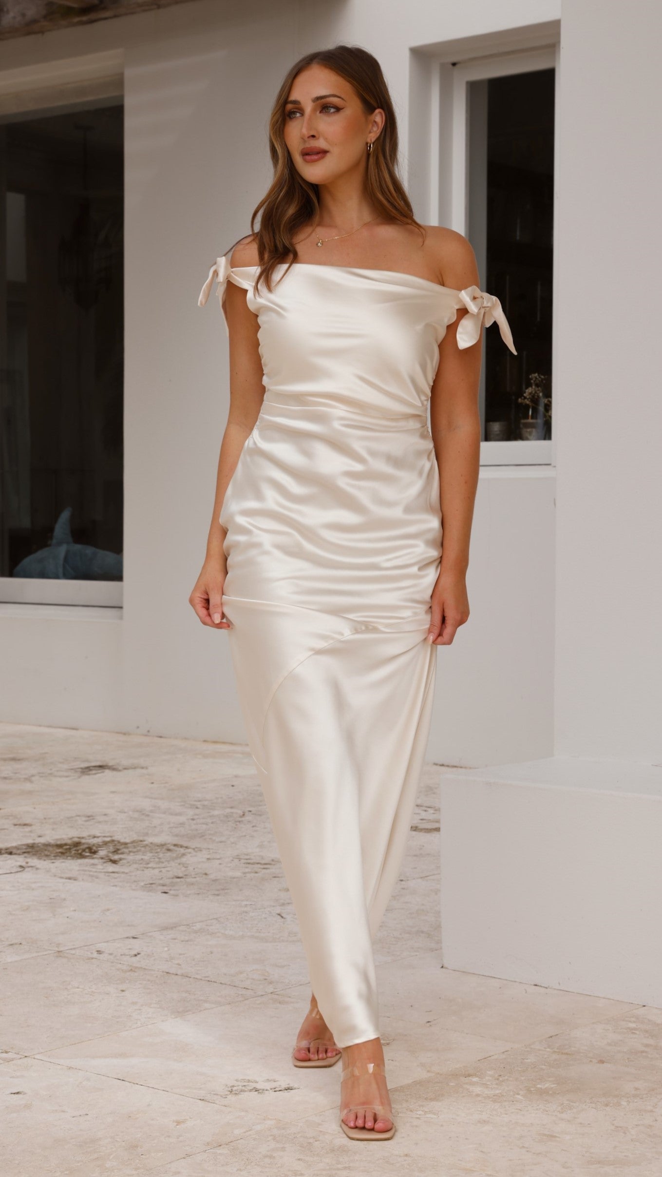 Frida Maxi Dress in Sapphire Champagne 3