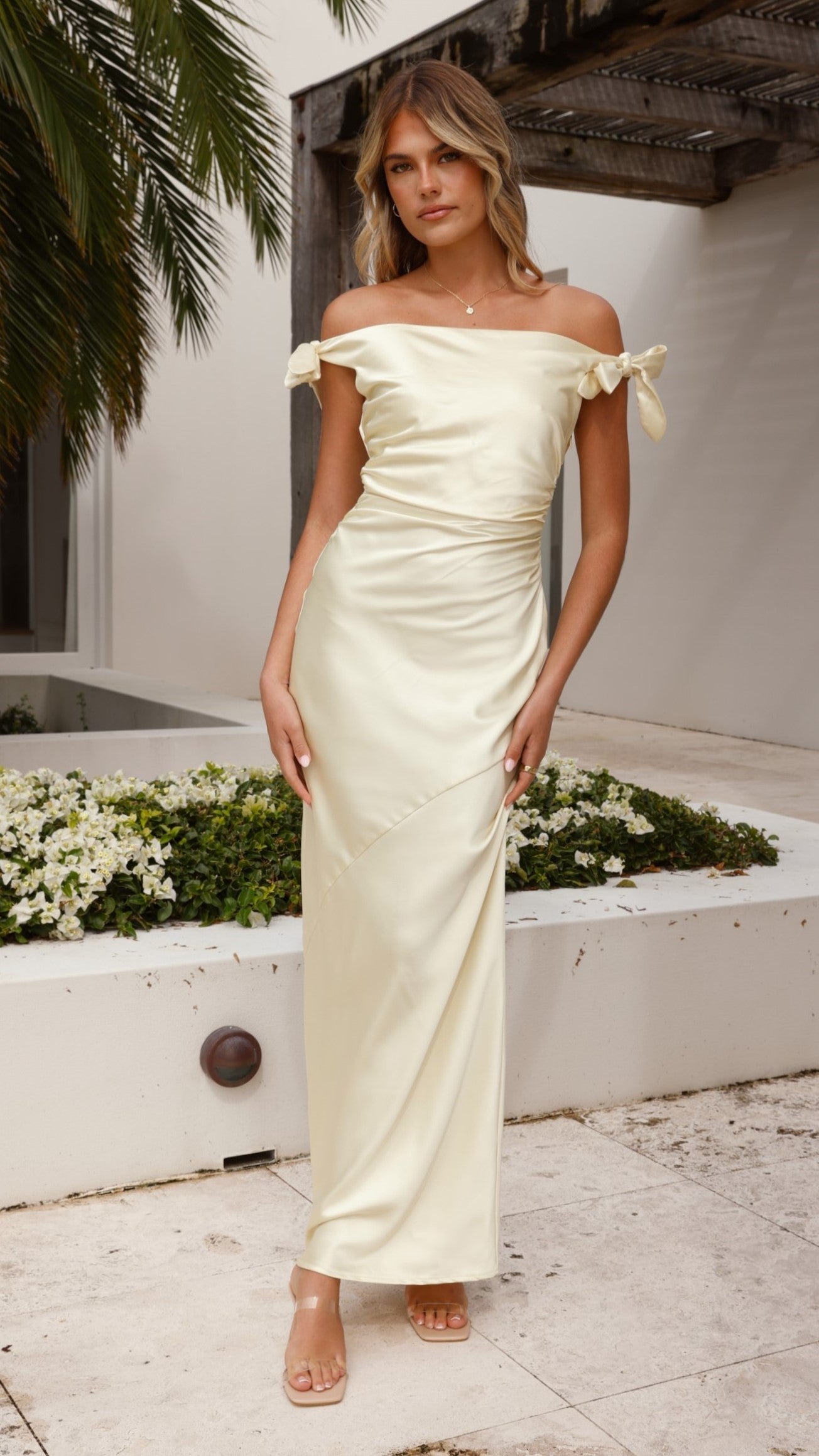 Frida Maxi Dress in Sapphire Yellow 1