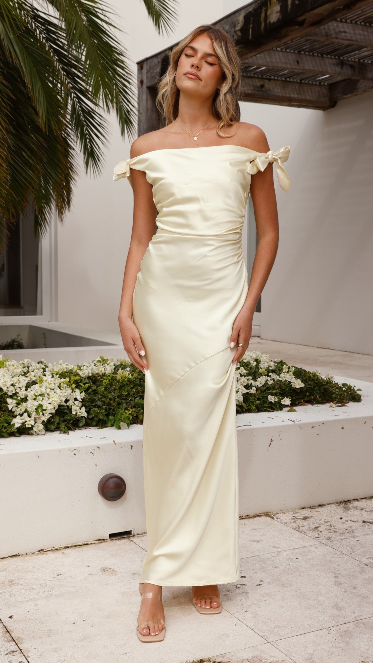 Frida Maxi Dress in Sapphire Yellow 9