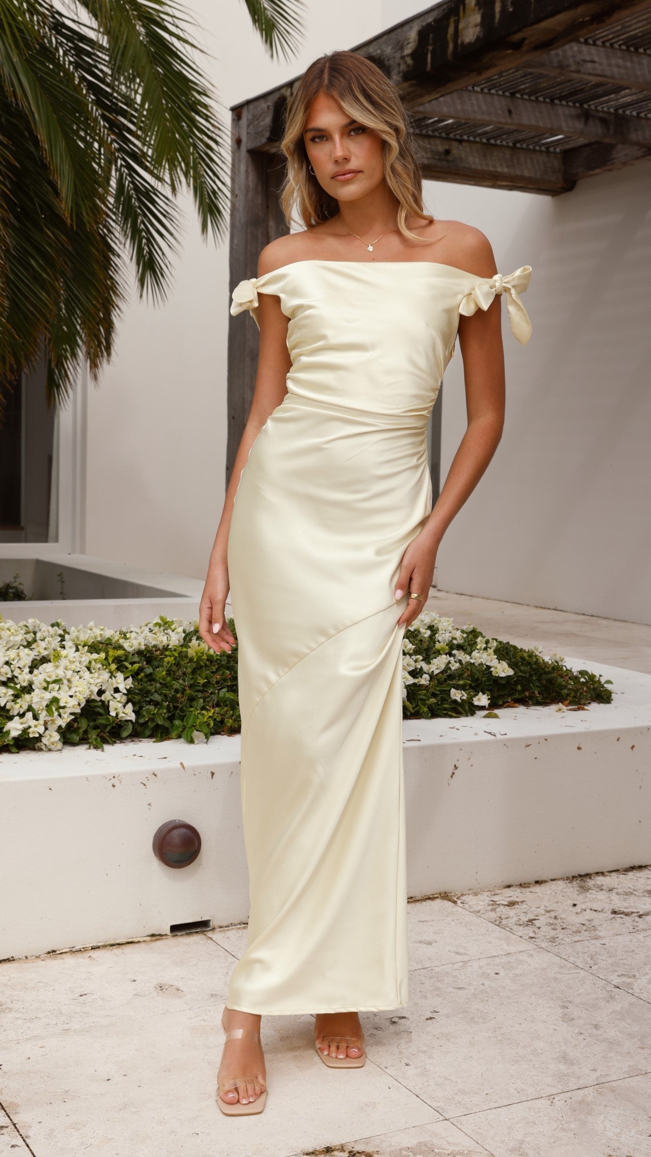 Frida Maxi Dress in Sapphire Yellow 10
